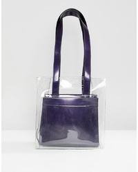 Sac fourre-tout en caoutchouc transparent ASOS DESIGN