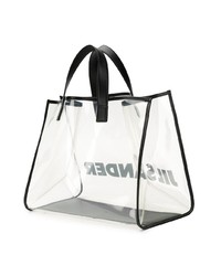 Sac fourre-tout en caoutchouc transparent Jil Sander