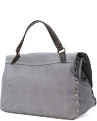 Sac fourre-tout en cuir à clous gris Zanellato