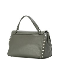 Sac fourre-tout en cuir à clous gris Zanellato