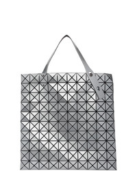 Sac fourre-tout en cuir argenté Bao Bao Issey Miyake