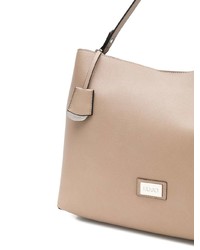 Sac fourre-tout en cuir beige Liu Jo