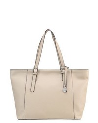 Sac fourre-tout en cuir beige L.Credi
