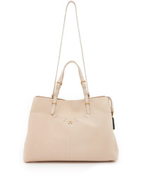 Sac fourre-tout en cuir beige Jerome Dreyfuss