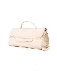 Sac fourre-tout en cuir beige Zanellato