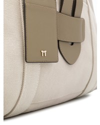 Sac fourre-tout en cuir beige Tila March