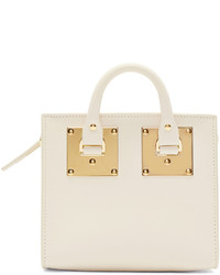 Sac fourre-tout en cuir beige Sophie Hulme