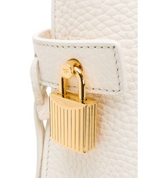 Sac fourre-tout en cuir blanc Tom Ford