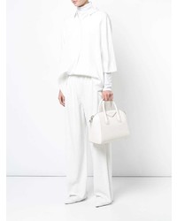 Sac fourre-tout en cuir blanc Givenchy