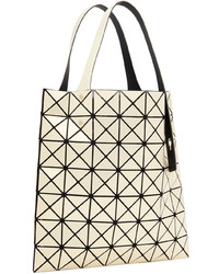 Sac fourre-tout en cuir blanc Bao Bao Issey Miyake