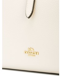 Sac fourre-tout en cuir blanc Coach