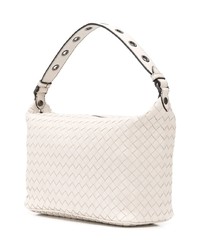 Sac fourre-tout en cuir blanc Bottega Veneta