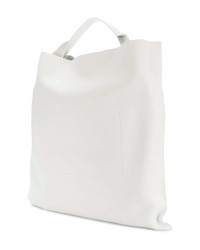 Sac fourre-tout en cuir blanc Jil Sander