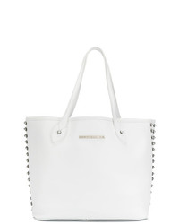 Sac fourre-tout en cuir blanc Marc Ellis