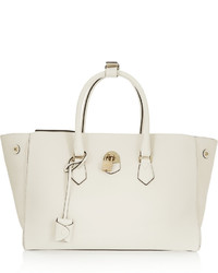 Sac fourre-tout en cuir blanc