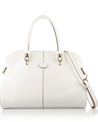 Sac fourre-tout en cuir blanc Tod's