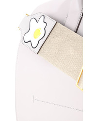 Sac fourre-tout en cuir blanc Anya Hindmarch