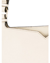 Sac fourre-tout en cuir blanc Valextra