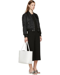 Sac fourre-tout en cuir blanc Mansur Gavriel