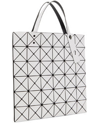 Sac fourre-tout en cuir blanc Bao Bao Issey Miyake