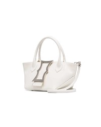 Sac fourre-tout en cuir blanc Dorateymur