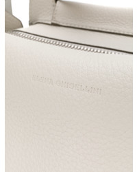 Sac fourre-tout en cuir blanc Elena Ghisellini