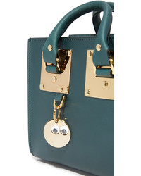 Sac fourre-tout en cuir bleu canard Sophie Hulme