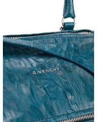 Sac fourre-tout en cuir bleu canard Givenchy