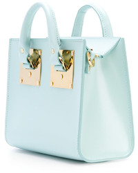 Sac fourre-tout en cuir bleu clair Sophie Hulme