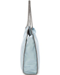 Sac fourre-tout en cuir bleu clair Stella McCartney