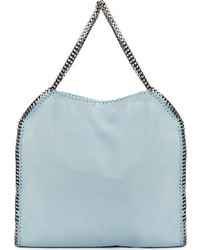 Sac fourre-tout en cuir bleu clair Stella McCartney