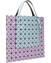 Sac fourre-tout en cuir bleu clair Bao Bao Issey Miyake