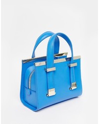 Sac fourre-tout en cuir bleu clair Ted Baker