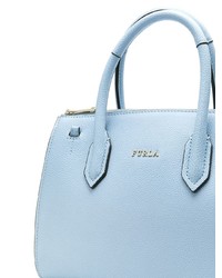 Sac fourre-tout en cuir bleu clair Furla