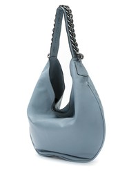 Sac fourre-tout en cuir bleu clair Mara Mac