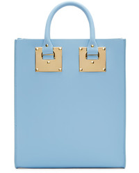 Sac fourre-tout en cuir bleu clair Sophie Hulme