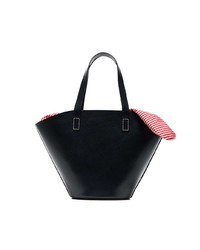 Sac fourre-tout en cuir bleu marine Trademark