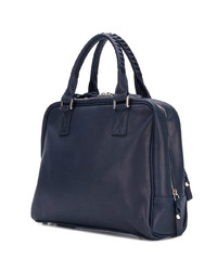 Sac fourre-tout en cuir bleu marine Cornelian Taurus By Daisuke Iwanaga