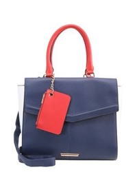 Sac fourre-tout en cuir bleu marine Dorothy Perkins