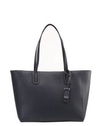 Sac fourre-tout en cuir bleu marine Esprit