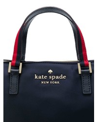 Sac fourre-tout en cuir bleu marine Kate Spade
