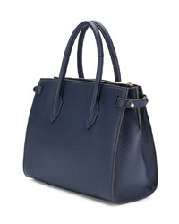 Sac fourre-tout en cuir bleu marine Furla