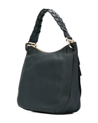 Sac fourre-tout en cuir bleu marine Furla