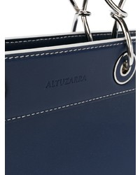 Sac fourre-tout en cuir bleu marine Altuzarra