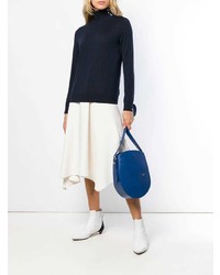 Sac fourre-tout en cuir bleu Tl-180