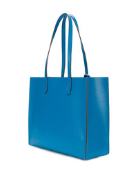 Sac fourre-tout en cuir bleu MARK CROSS