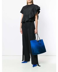 Sac fourre-tout en cuir bleu Givenchy