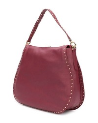 Sac fourre-tout en cuir bordeaux Liu Jo