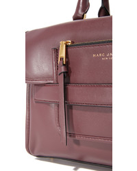 Sac fourre-tout en cuir bordeaux Marc Jacobs