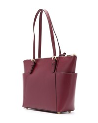 Sac fourre-tout en cuir bordeaux MICHAEL Michael Kors